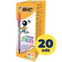 Bic Cristal Fun Fashion Bolígrafos Colores Surtidos Caja de 20 Unidades